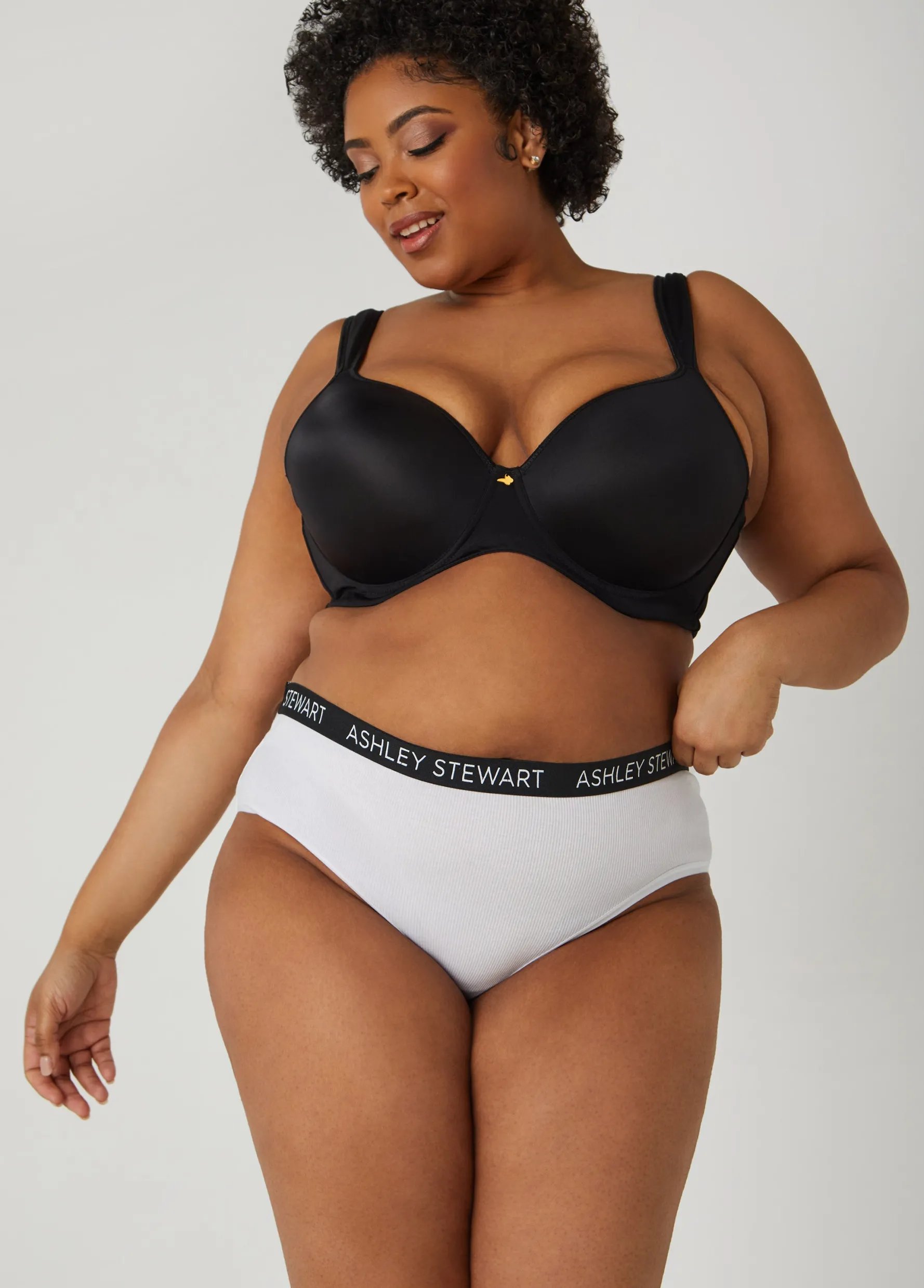 Discount Ashley Stewart Ribbed Hipster Panty