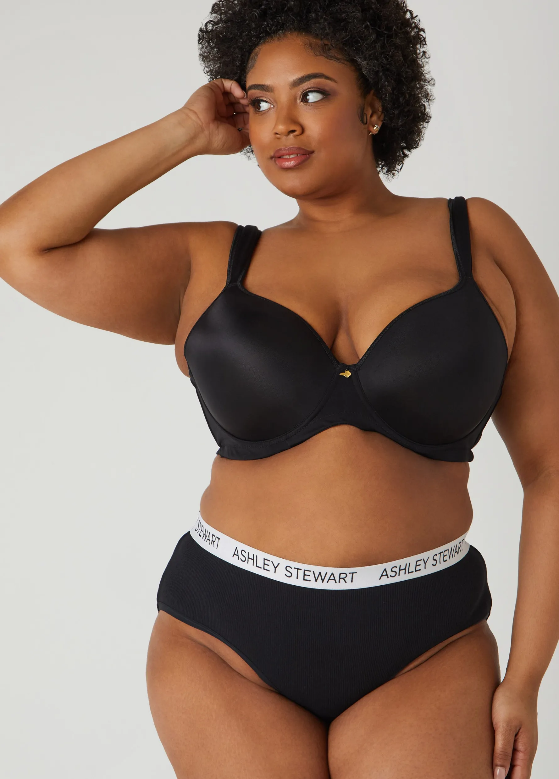 Discount Ashley Stewart Ribbed Hipster Panty