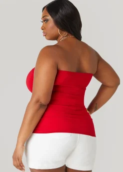 New Ashley Stewart Ruched Tube Top