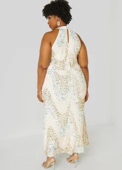 Hot Ashley Stewart Sequined Velvet Gown