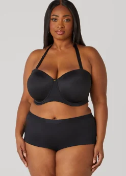 New Ashley Stewart Six Way Convertible Butterfly Bra Black