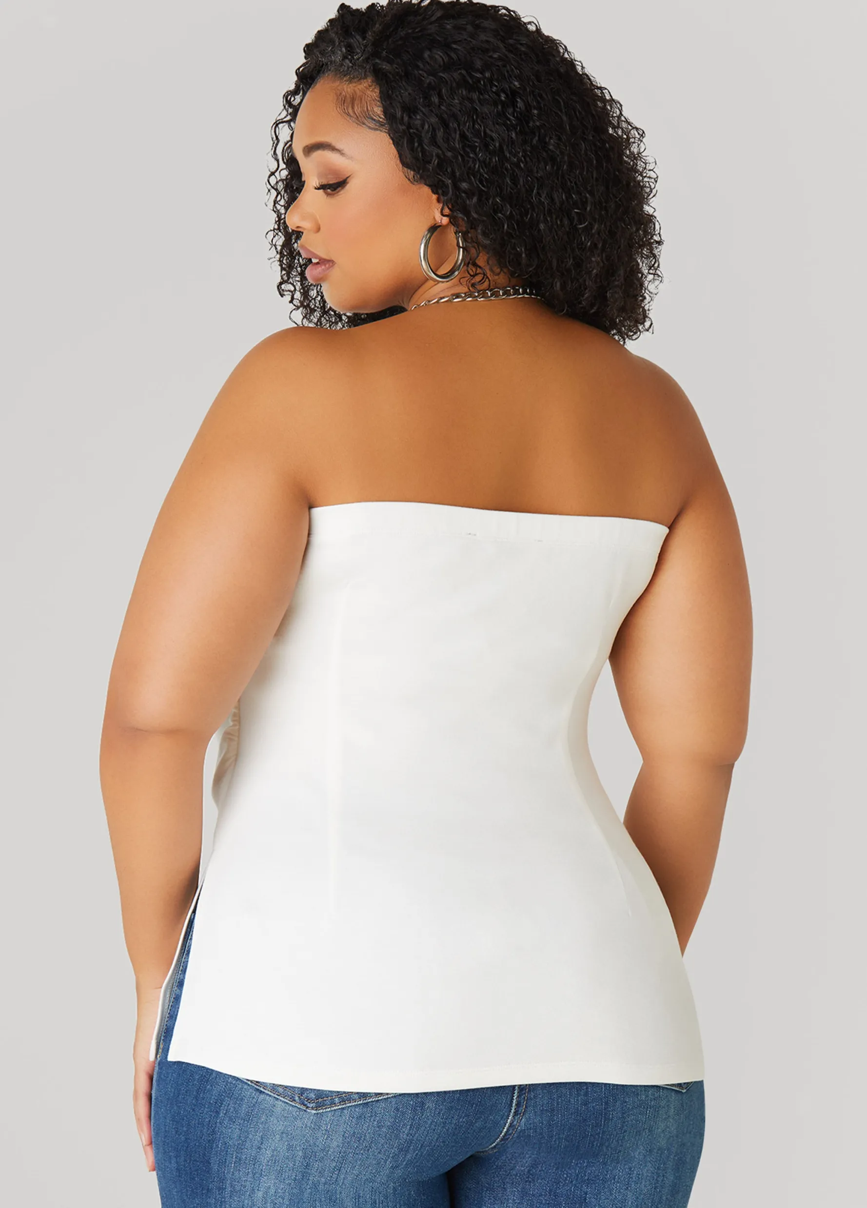 Discount Ashley Stewart Split Side Tube Top