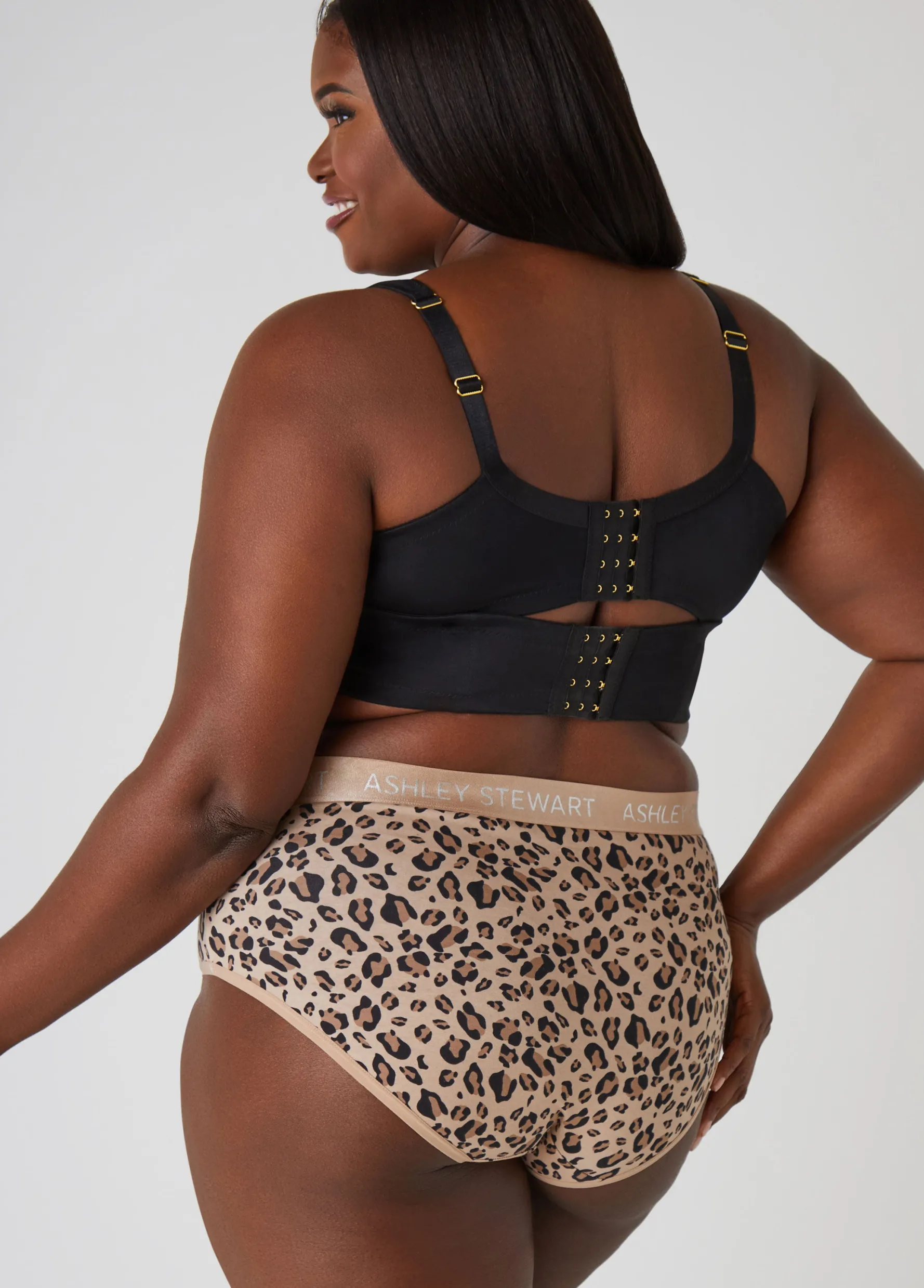 New Ashley Stewart Stretch Cotton Hipster Panty