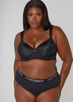 New Ashley Stewart Stretch Cotton Hipster Panty