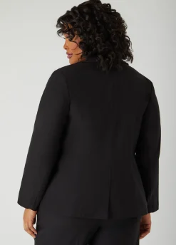 Discount Ashley Stewart Stretch Twill Millennium Blazer Black