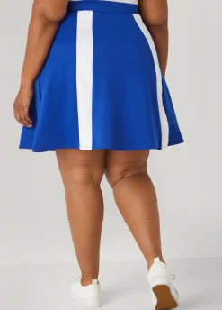 Outlet Ashley Stewart Stripe Trimmed Tennis Skirt