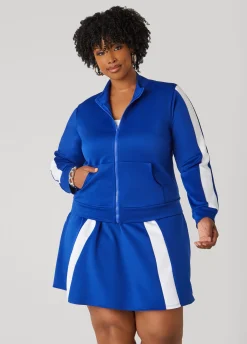 Hot Ashley Stewart Stripe Trimmed Track Jacket