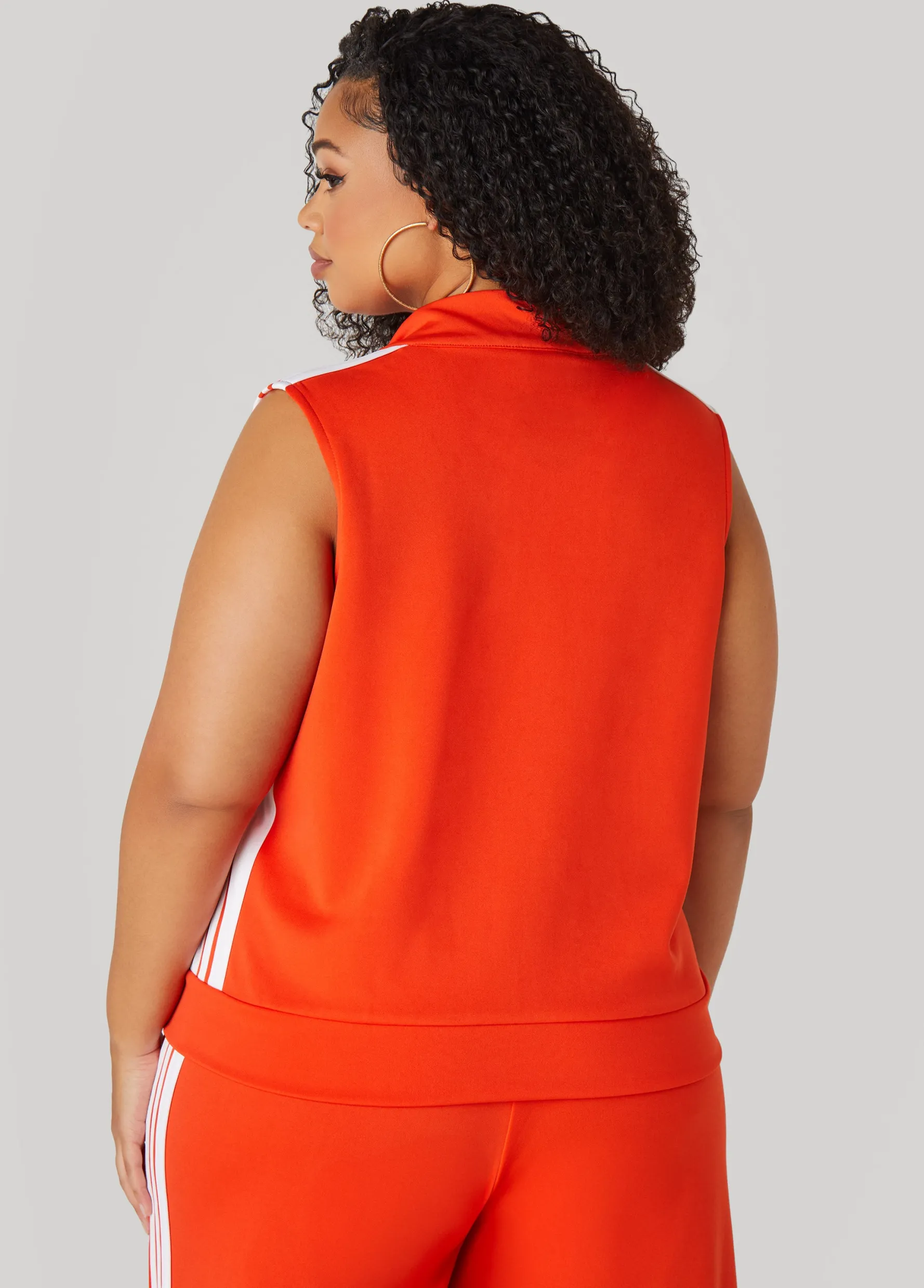 Best Ashley Stewart Striped Track Vest