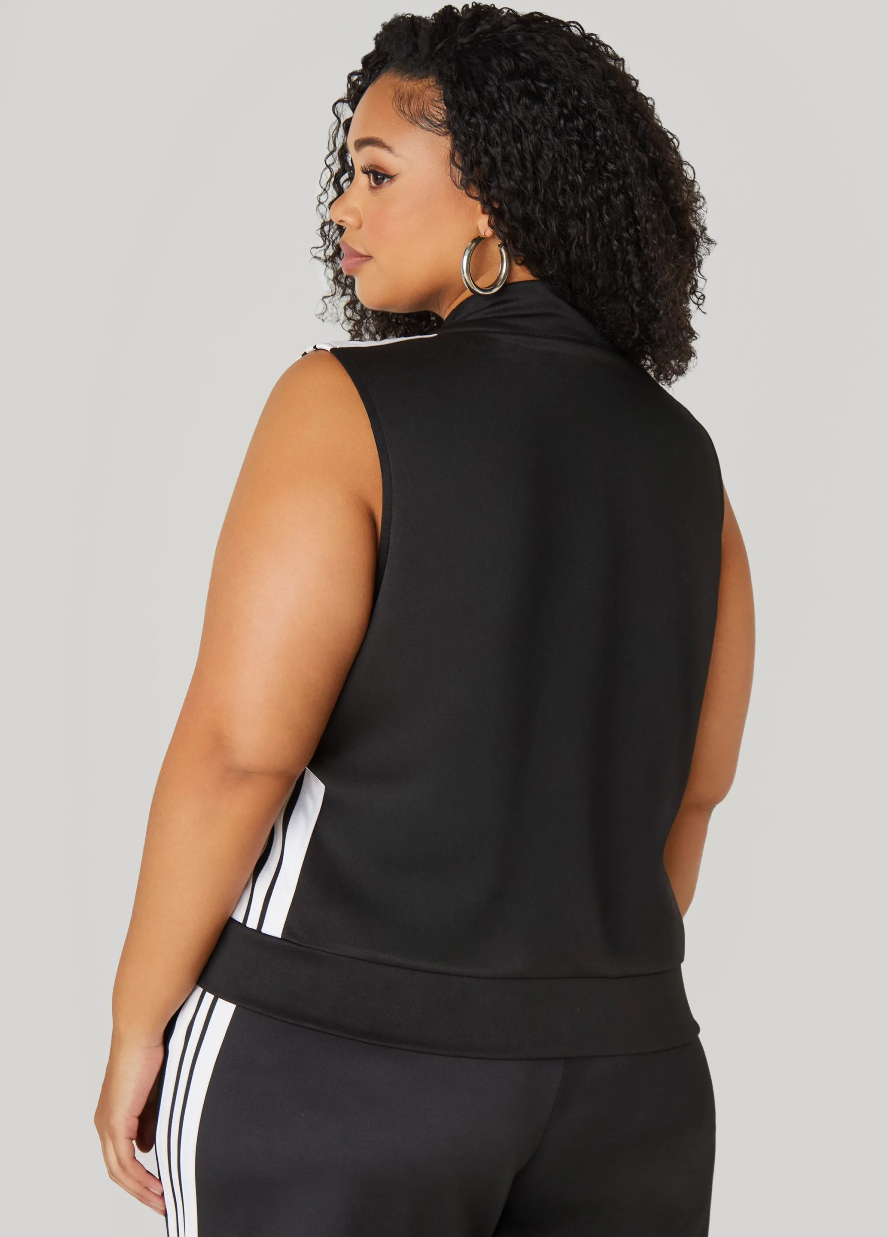 Best Ashley Stewart Striped Track Vest