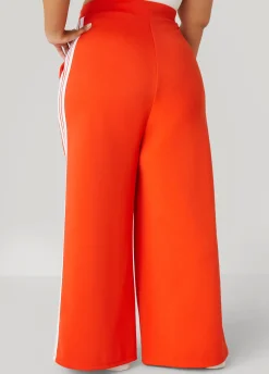 Best Ashley Stewart Striped Wide Leg Track Pants