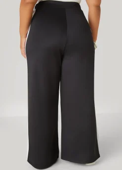 Best Ashley Stewart Striped Wide Leg Track Pants