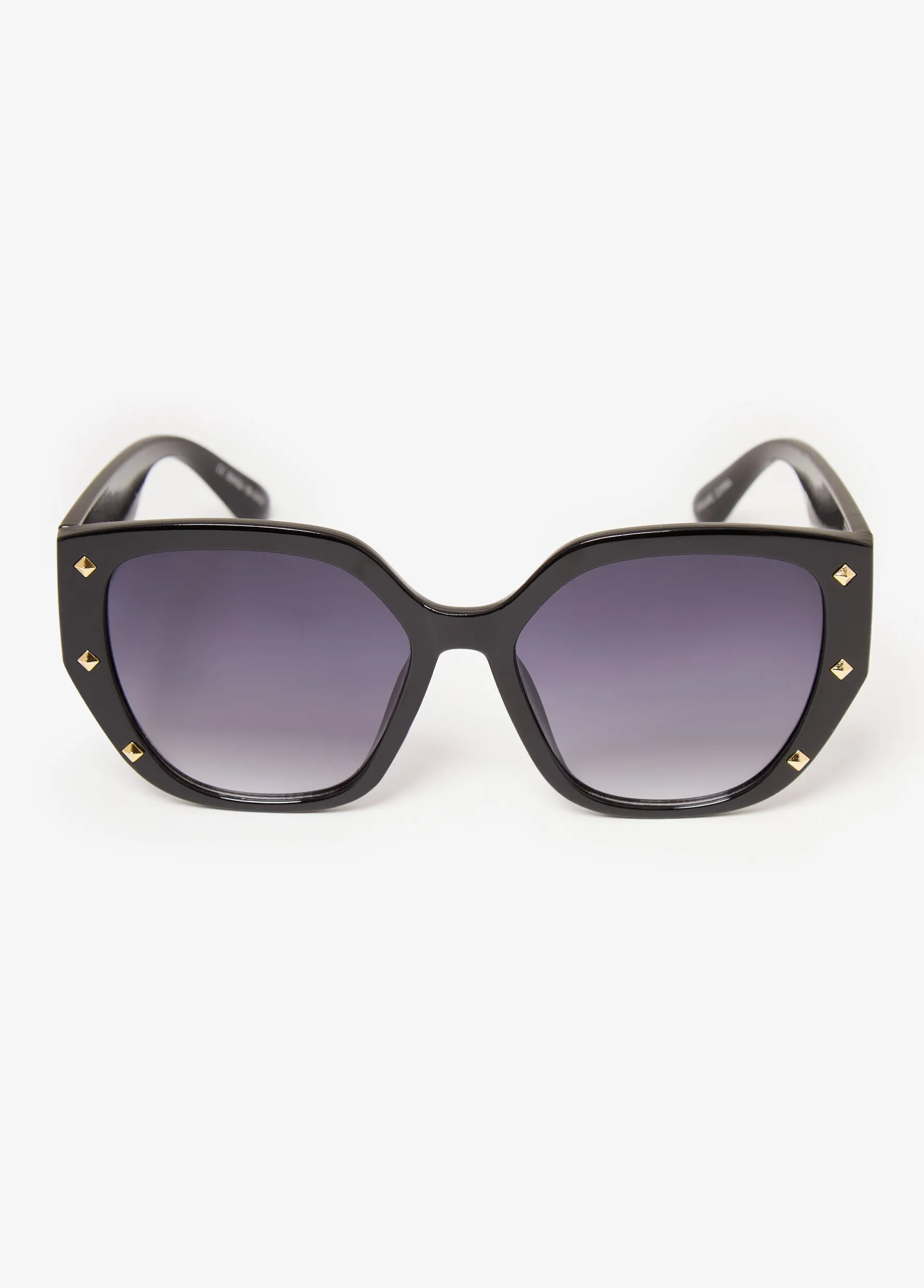 New Ashley Stewart Studded Tinted Sunglasses Black