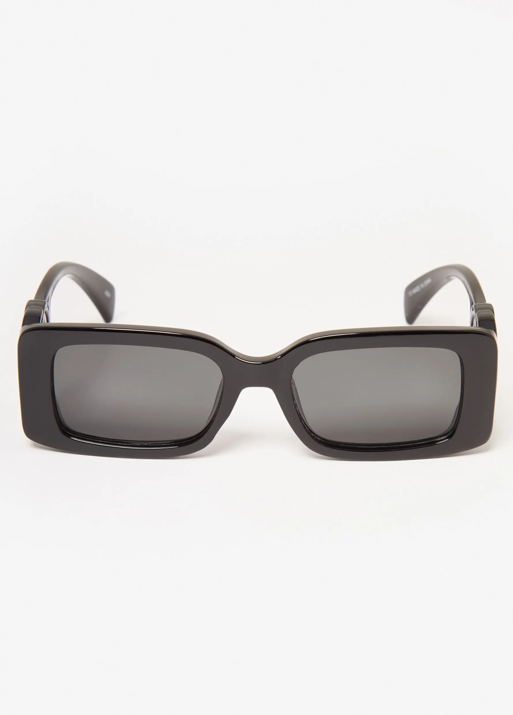 Outlet Ashley Stewart Swirl Detail Rectangle Sunglasses Black