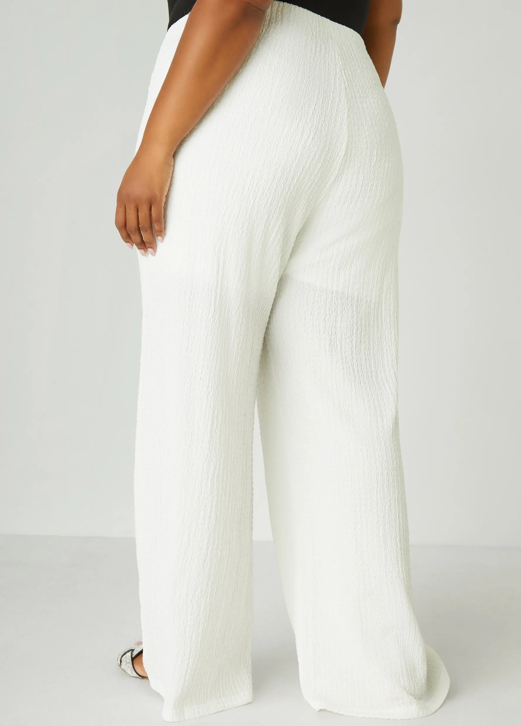 Online Ashley Stewart Textured Knit Straight Leg Pants