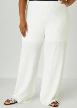 Online Ashley Stewart Textured Knit Straight Leg Pants
