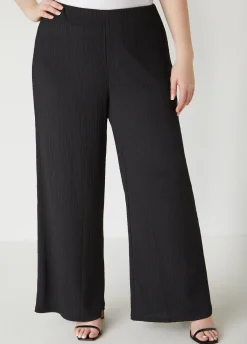 Online Ashley Stewart Textured Knit Straight Leg Pants