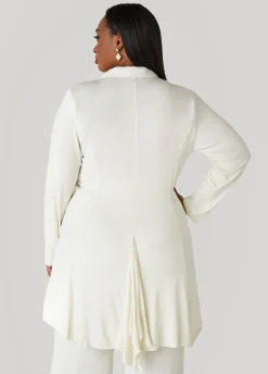 New Ashley Stewart Textured Paneled Jacket