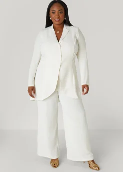 New Ashley Stewart Textured Paneled Jacket