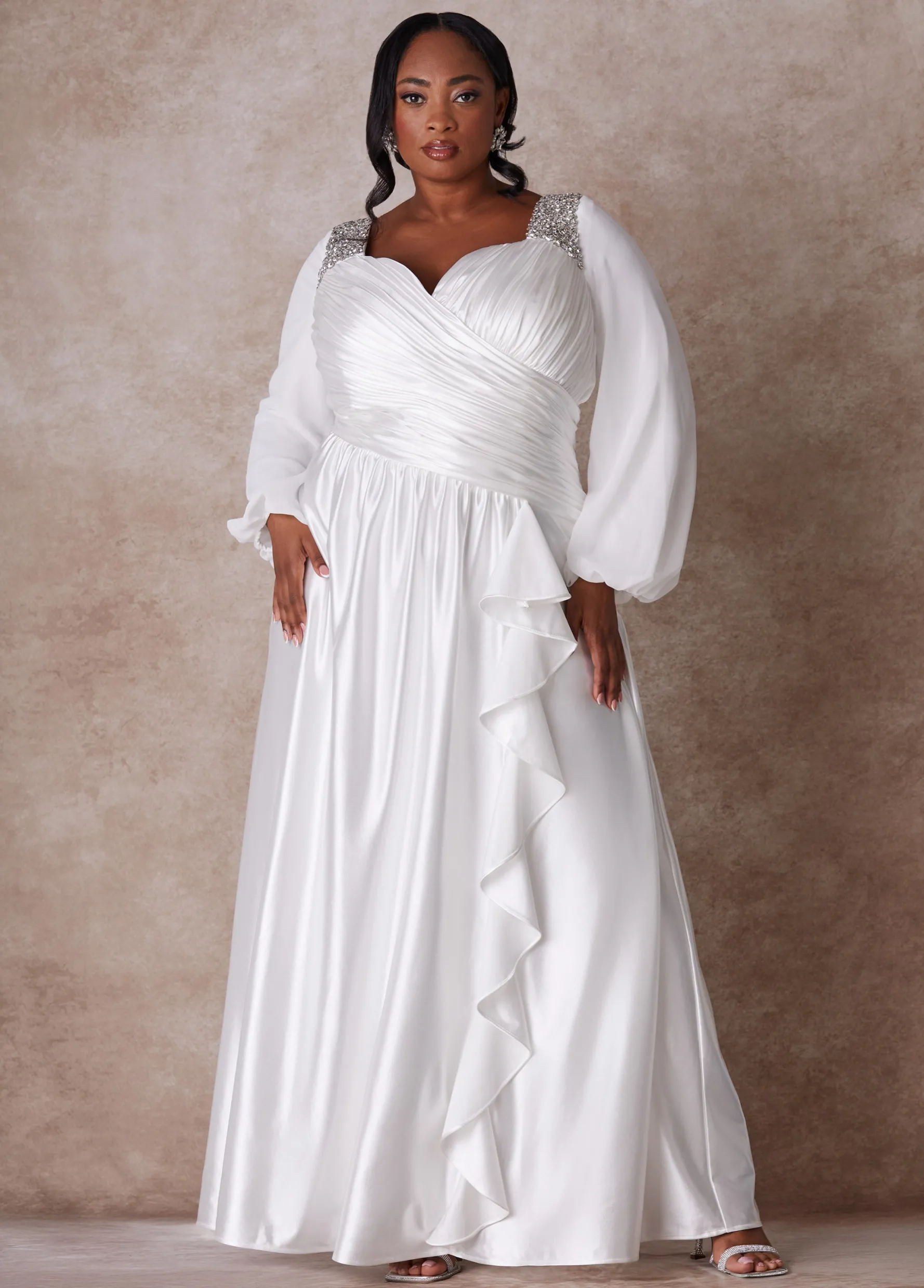 Online Ashley Stewart The Amara Wedding Gown White