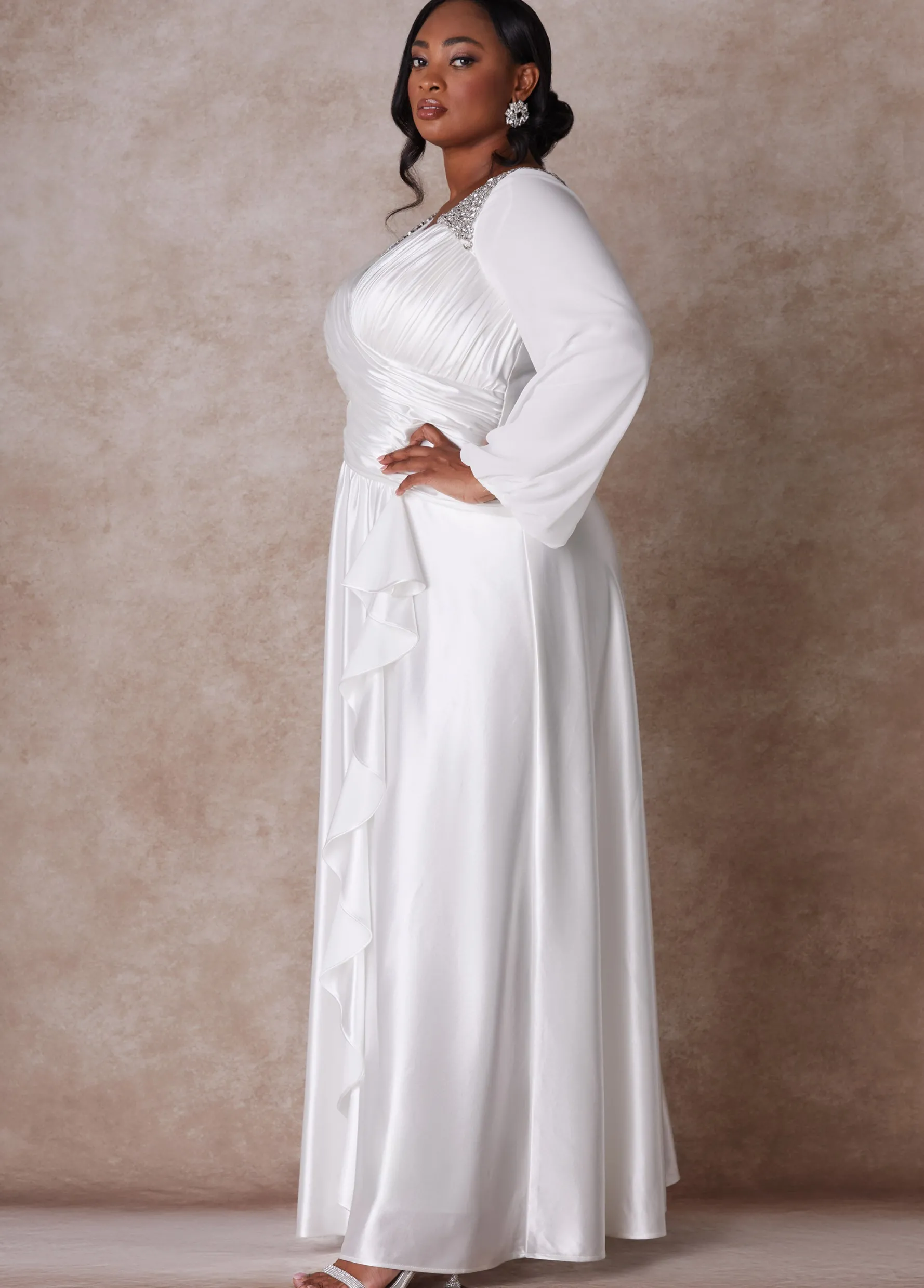 Online Ashley Stewart The Amara Wedding Gown White