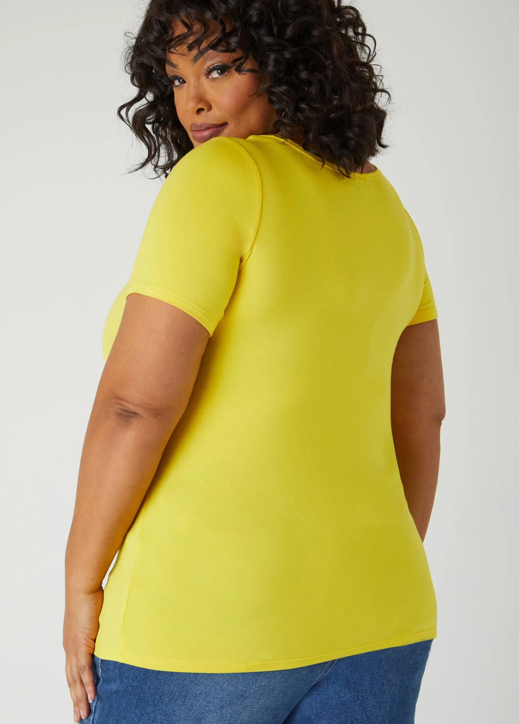 Hot Ashley Stewart The Basic Jersey Tee