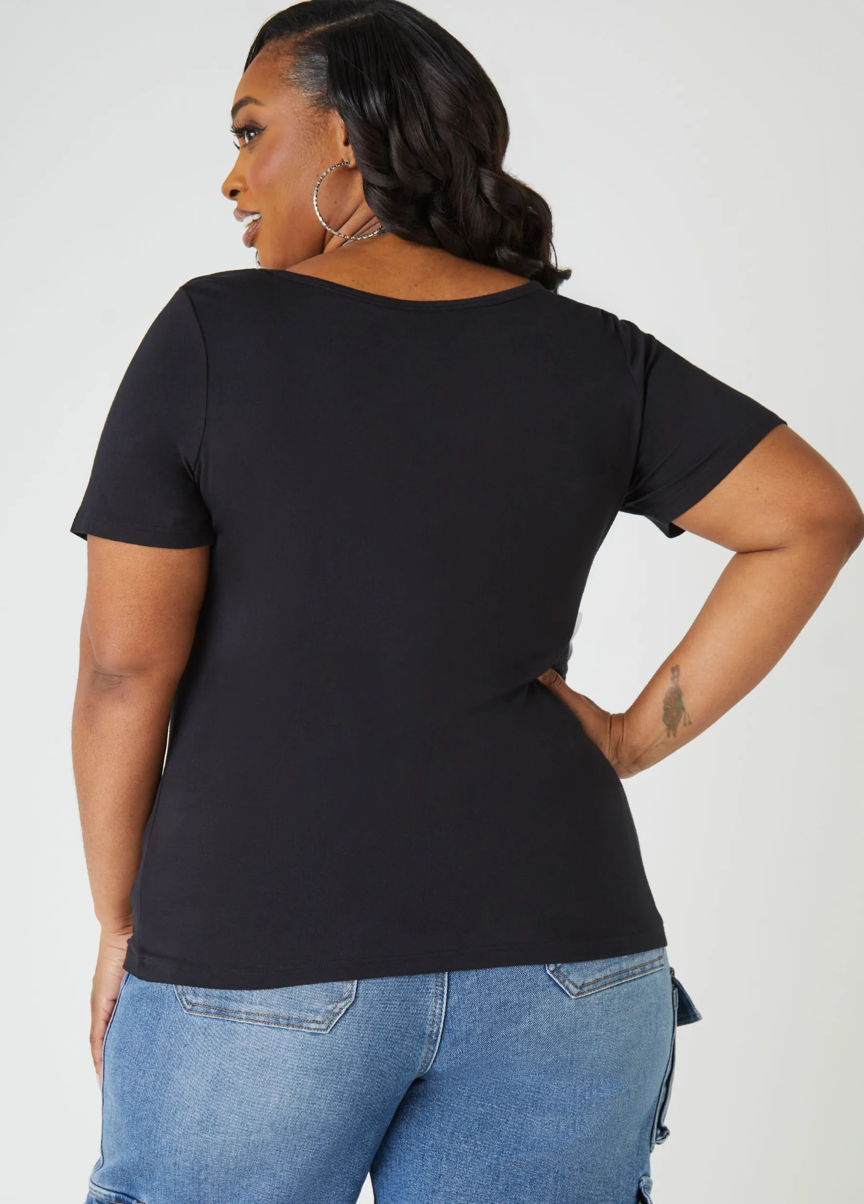 Hot Ashley Stewart The Basic Jersey Tee