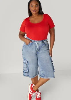 Online Ashley Stewart The Basic Tee