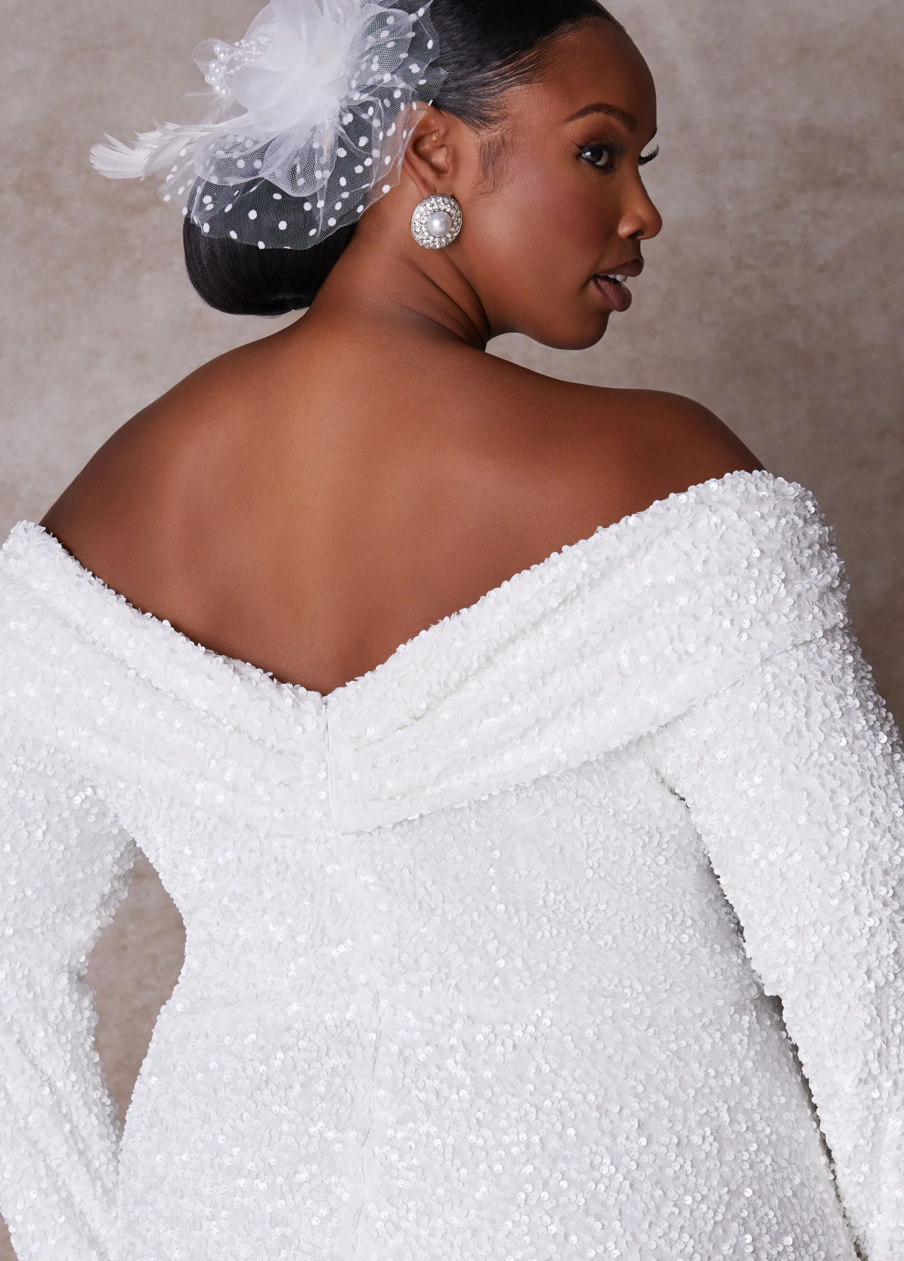 Clearance Ashley Stewart The Bianca Wedding Gown White