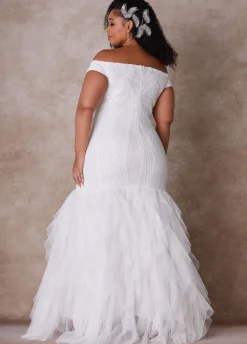 Outlet Ashley Stewart The Brynn Wedding Gown Egret
