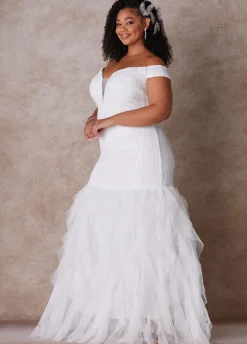 Outlet Ashley Stewart The Brynn Wedding Gown Egret