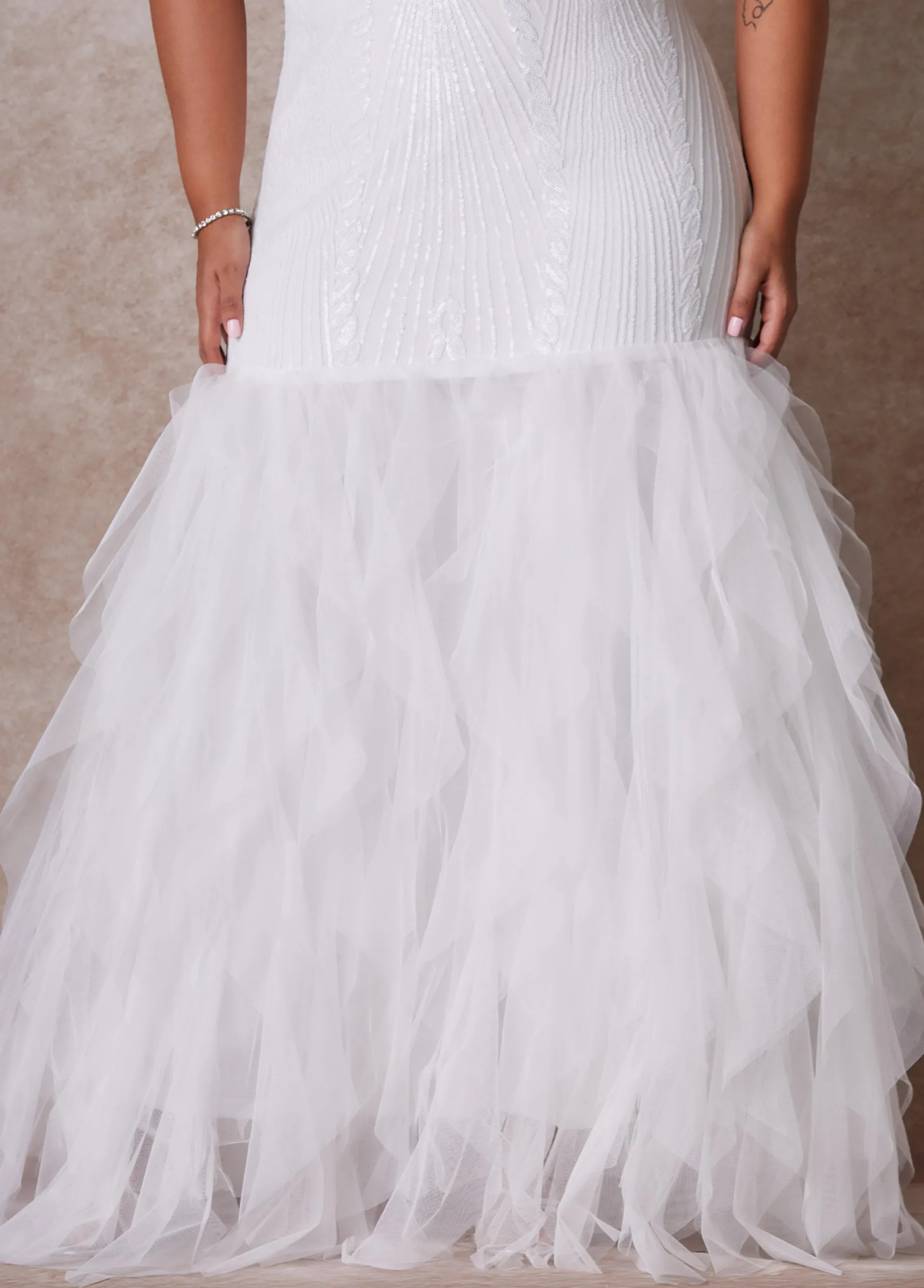 Outlet Ashley Stewart The Brynn Wedding Gown Egret