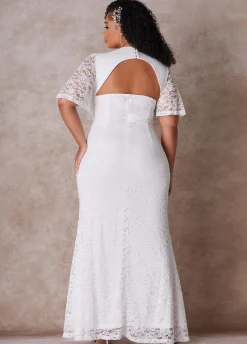 Online Ashley Stewart The Eliza Wedding Gown Egret