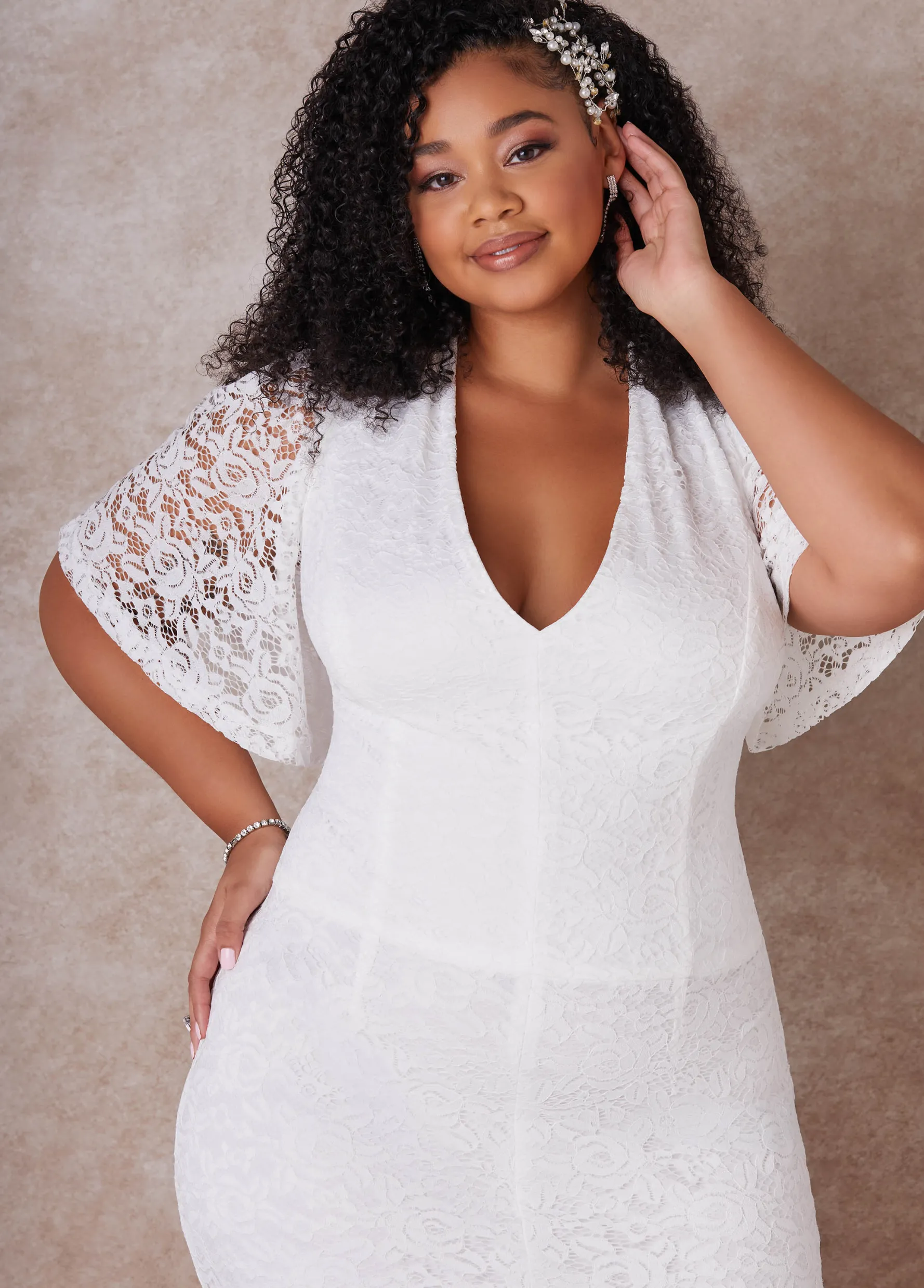 Online Ashley Stewart The Eliza Wedding Gown Egret