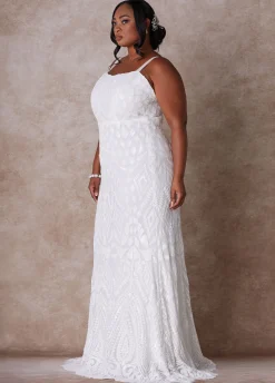 Online Ashley Stewart The Jasmine Wedding Gown Egret