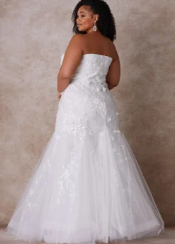 Outlet Ashley Stewart The Rochelle Wedding Gown Egret