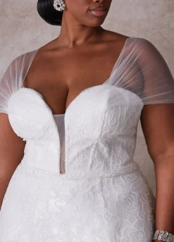 Discount Ashley Stewart The Tatianna Princess Wedding Gown White