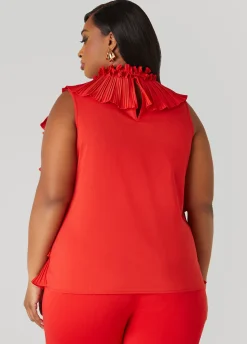 Online Ashley Stewart Tiered Ruffled Blouse