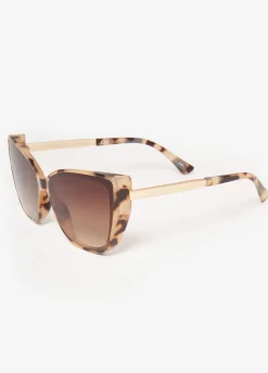 New Ashley Stewart oiseshell Cat Eye Sunglasses TORT