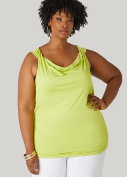 Fashion Ashley Stewart Twisted Cowl Neck Top